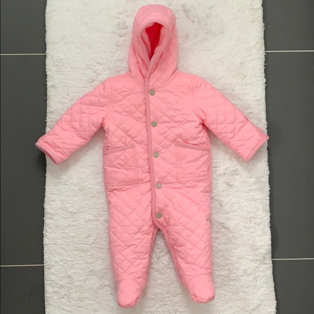 Ralph Lauren Baby Snowsuit Quilted 6 month - Pink